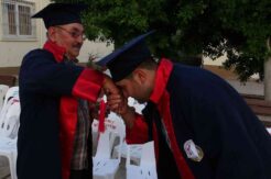 Baba oğul birlikte mezun oldu