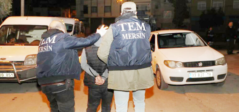 Mersin’de PKK/KCK operasyonu: 3 şüpheli tutuklandı